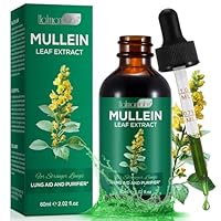 60ml Mullein Leaf Extract, mullein tropfen, Königskerzen-Tropfen, Mullein Leaf Drops, Reiner Königskerzenblatt-Extrakt-Tropfen, 1-Monats-Vorrat, zur Lungenreinigung, Vegetarisch