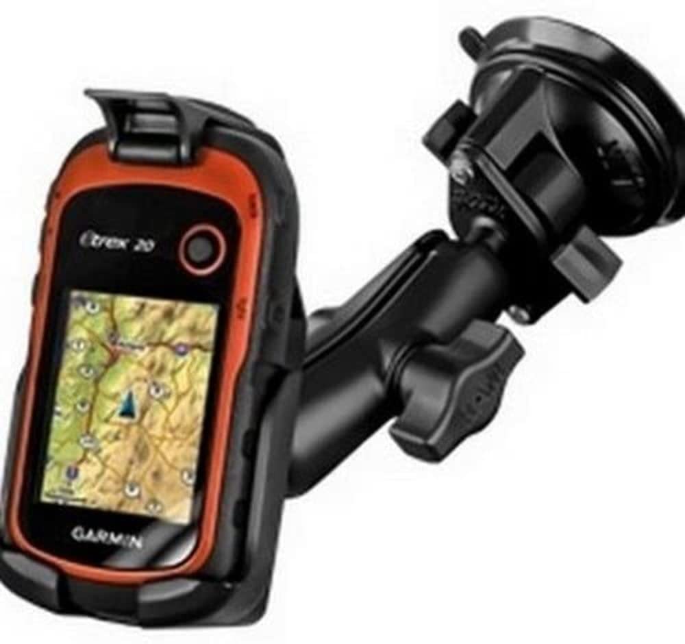 Montaje de ventosa de compuesto de alta resistencia con cierre giratorio RAM para el Garmin eTrex 10, 20 y 30