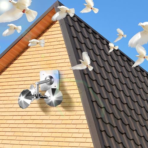 Mantener alejadas las aves con molinetes flexibles para ventanas y huertos 3