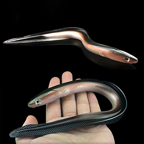 Heaven2017 Soft Eel Fishing Lure Plastic Baits Reflective Fishing Bait #TOP1