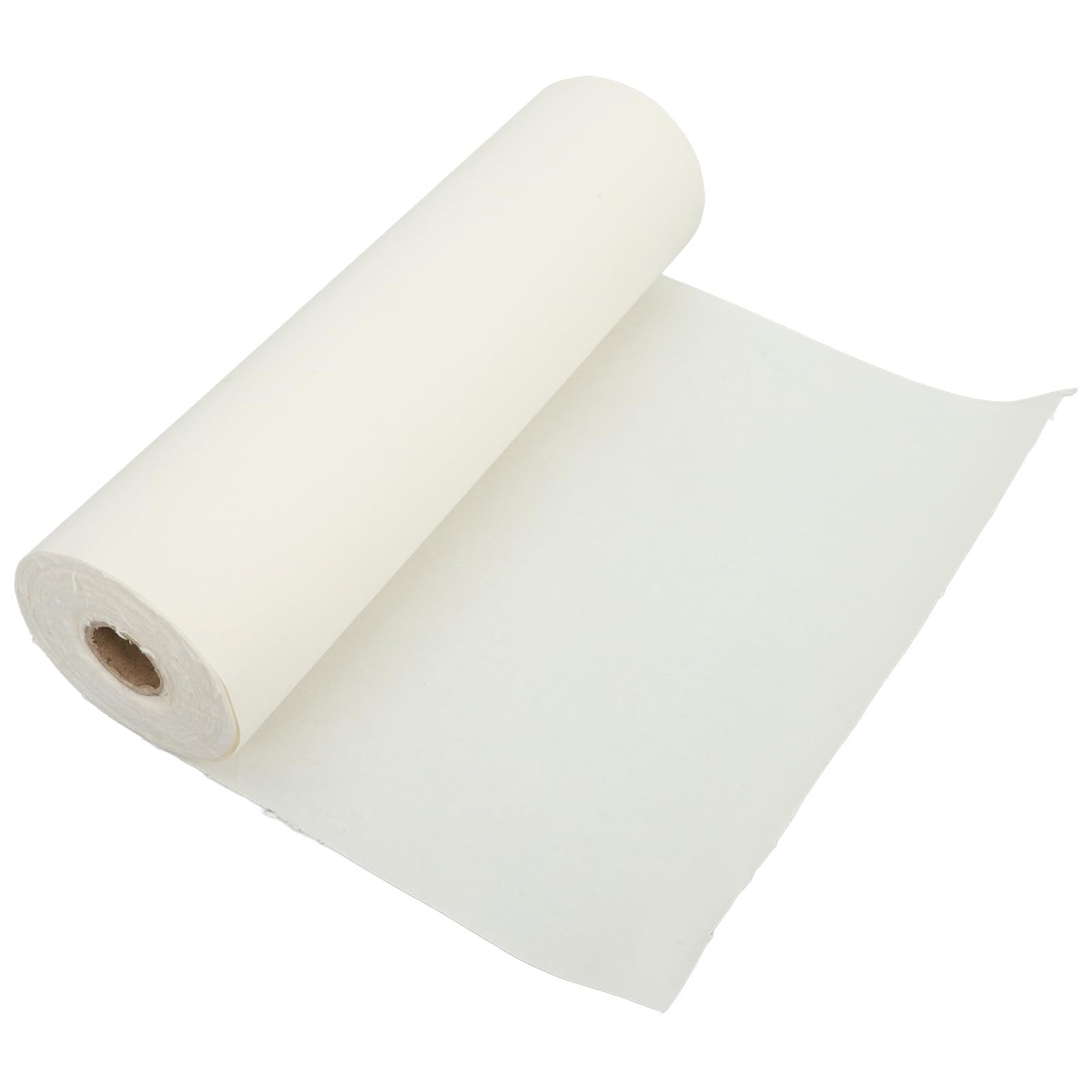 ifundom Rollo de Papel de Caligrafía Blanco Grueso, Papel de Dibujo y Flexible para Práctica de Caligrafía y Pintura, Tamaño 35 Cm X 50 M Adecuado para Arte y Proyectos