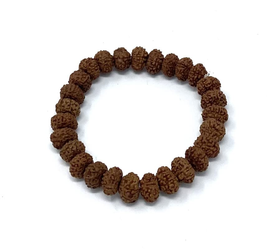 MAHANT JI 100% Natural Cerified Indonesian 8 Mukhi Rudraksha Stretchable Bracelet Or Eight Mukhi Rudraksha Stretchable Wrist Band With Gangajal And Chandan From Kashi For Unisex Adult (B0B2PSHR7M) Amazon Price History, Amazon Price Tracker