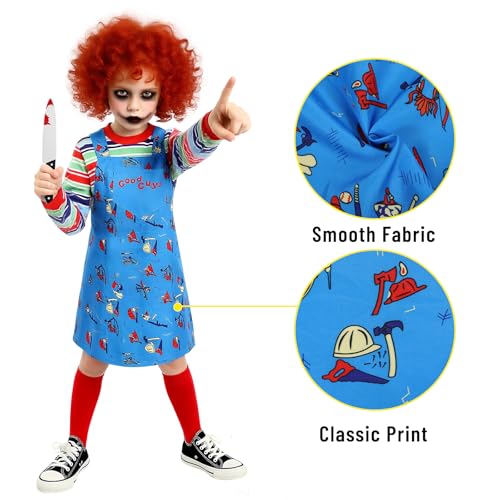 Disfraz infantil muñeca aterradora para niños y niñas miniatura 3