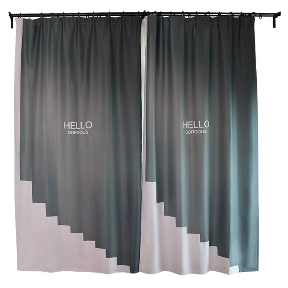 Rideau occultant OKUOKA style nordique moderne isolant thermique pour chambre et salon 1 pièce