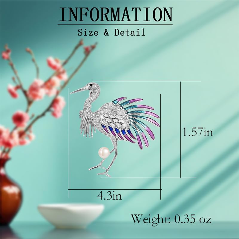 Image of Animal Brooch for Women Girls 18k Gold Plated Animal Brooch Pin Rhinestone Animal Brooch Lapel Pin Jewelry Thanksgiving Day Birthday Wedding Gifts for Mom Wife