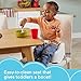 Fisher-Price Portable Toddler Dining Chair Simple Clean & Comfort Booster with Contoured Seat and Harness, Panda ​