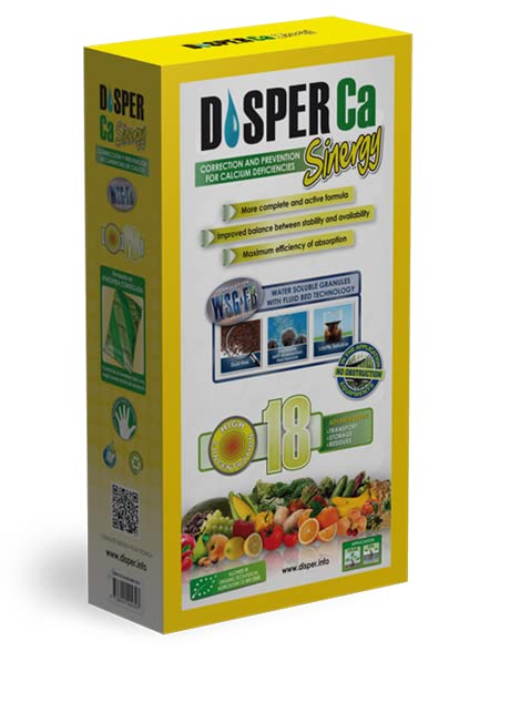 DISPER Ca Sinergy Water-Soluble Granules Fertilizer To Protect & Correct Calcium Deficiency In Plants | Spain | "Garden Care"