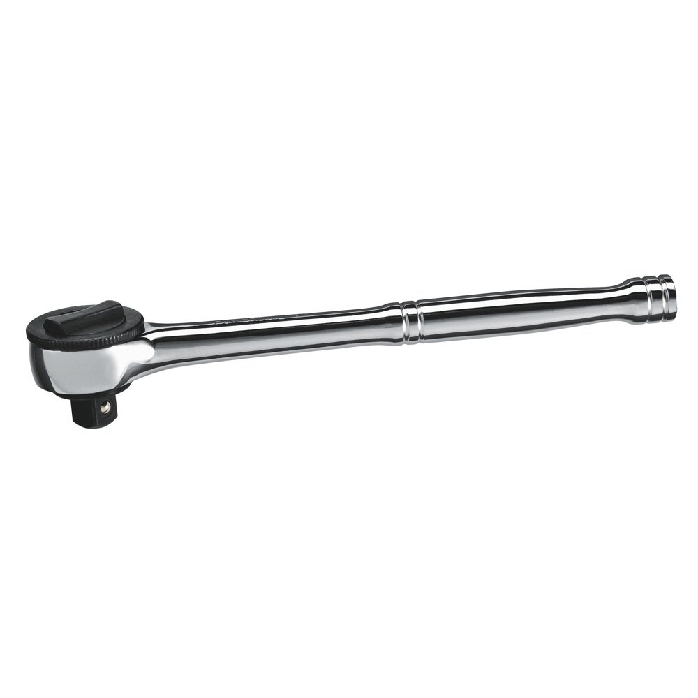 Powerbuilt 1/2 in. Drive Spin Disk Ratchet Handle - 642505, Silver, 1/2" Drive