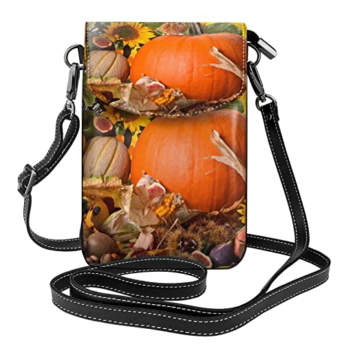 Sac à bandoulière motif feuilles pour Thanksgiving et sorties