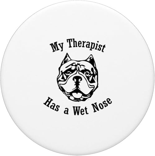 Miniatura 3 de American Bully My Therapist tiene un PopSockets de nariz húmeda intercambiable PopGrip
