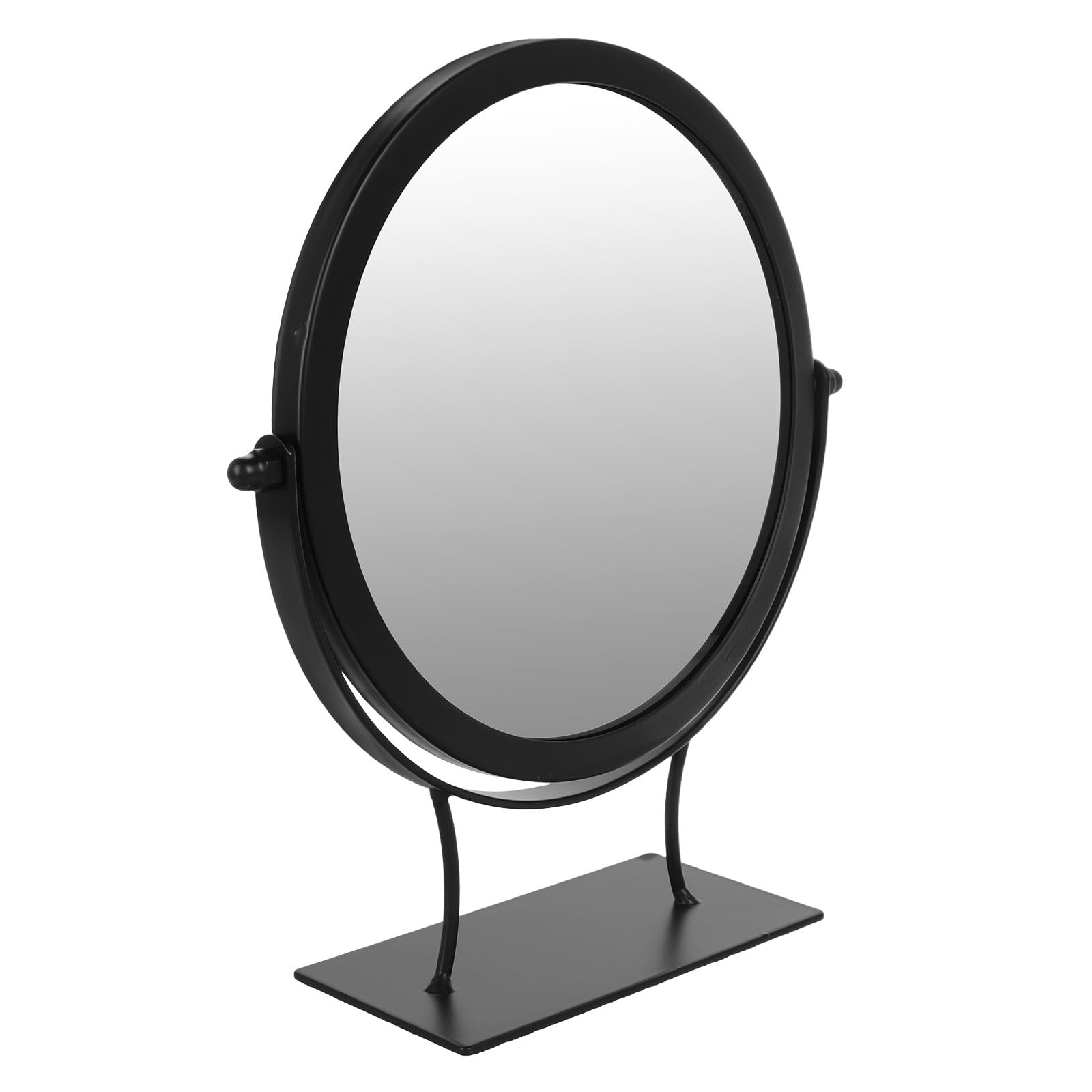 Miroir de maquillage de table noir fer pour coiffeuse de chambre