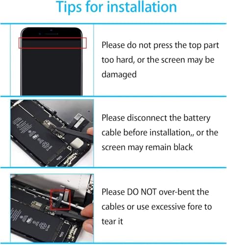 for iPhone SE 2022/SE 3 Generation Screen Replacement, Display Assembly 4.7 inch 3D Touch Screen Digitizer for A2783, A2595, A2785, A2782, A2784 with Waterproof Seal+Repair Tools+Screen Protector by Mobkitfp - Image 6