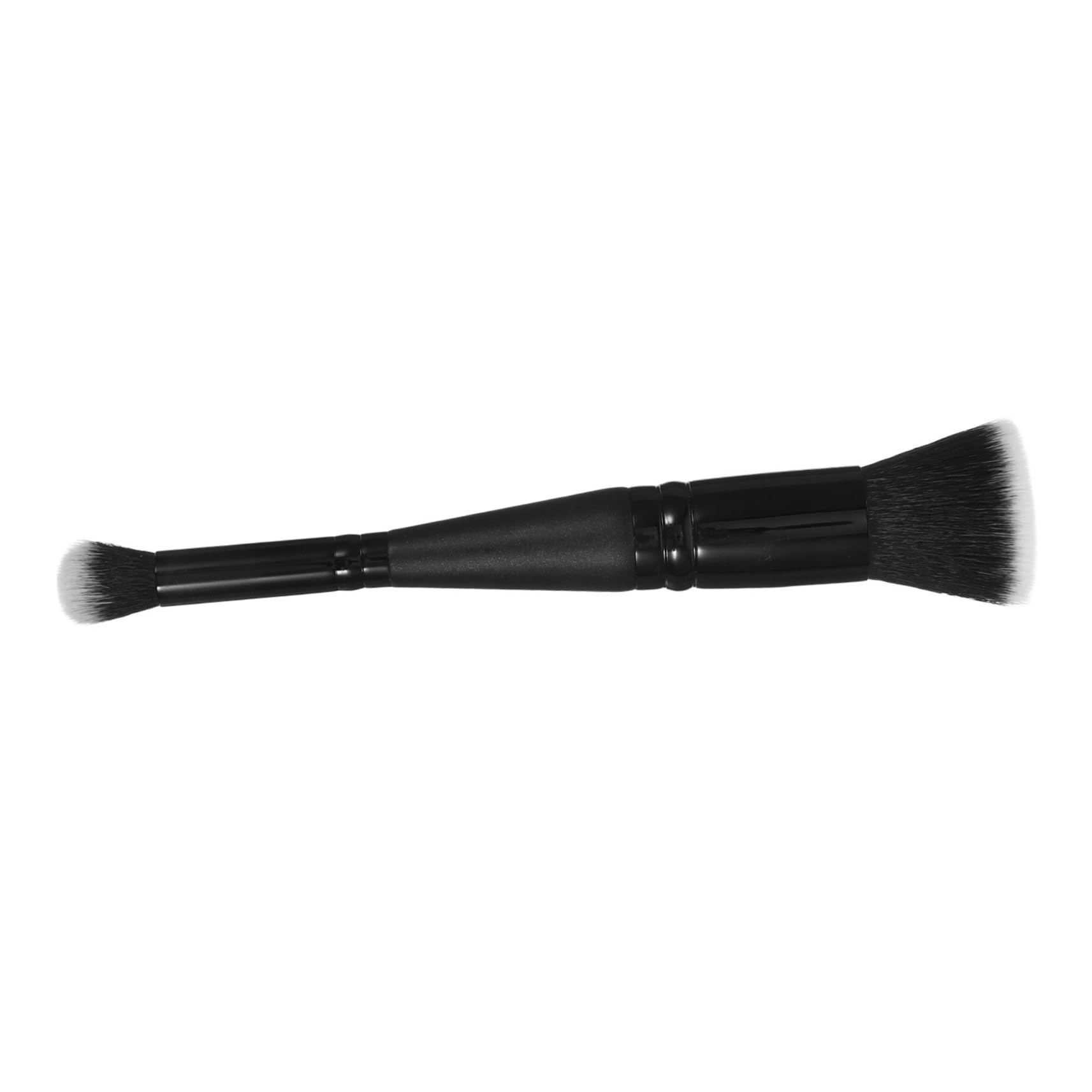 Baluue Travel Makeup Brush Double-ended Flat Brush for Foundation Blush and Powder Compact Lightweight Easy to Grip