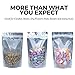 Performore 5 x 8 Inch Stand Up Pouch Bags, Resealable Ziplock Bags For Food Storage, Heavy Duty Mylar Bags, Odor Proof Resealable Bags, Clear Front With Aluminum Foil Back, Heat Sealable, 100 Pack