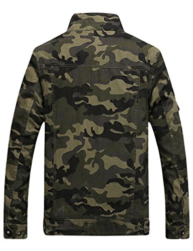 Springrain Men's Casual Military Jackets Camouflage Cotton Army Jacket Outwear2