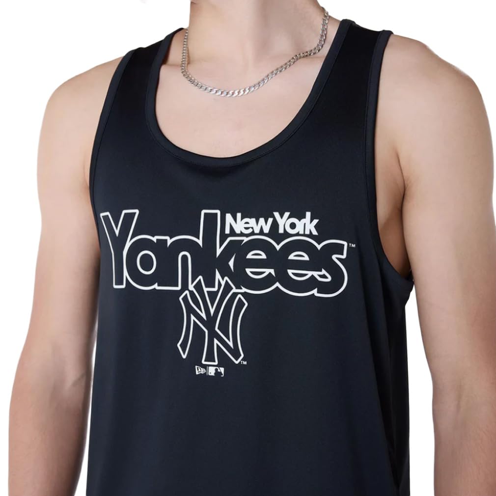 New Era MLB Essentials - Canottiera New York Yankees, colore: Nero