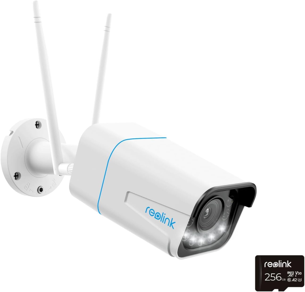 REOLINK Camera with 256GB MicroSD Card Bundle, 4K Outdoor