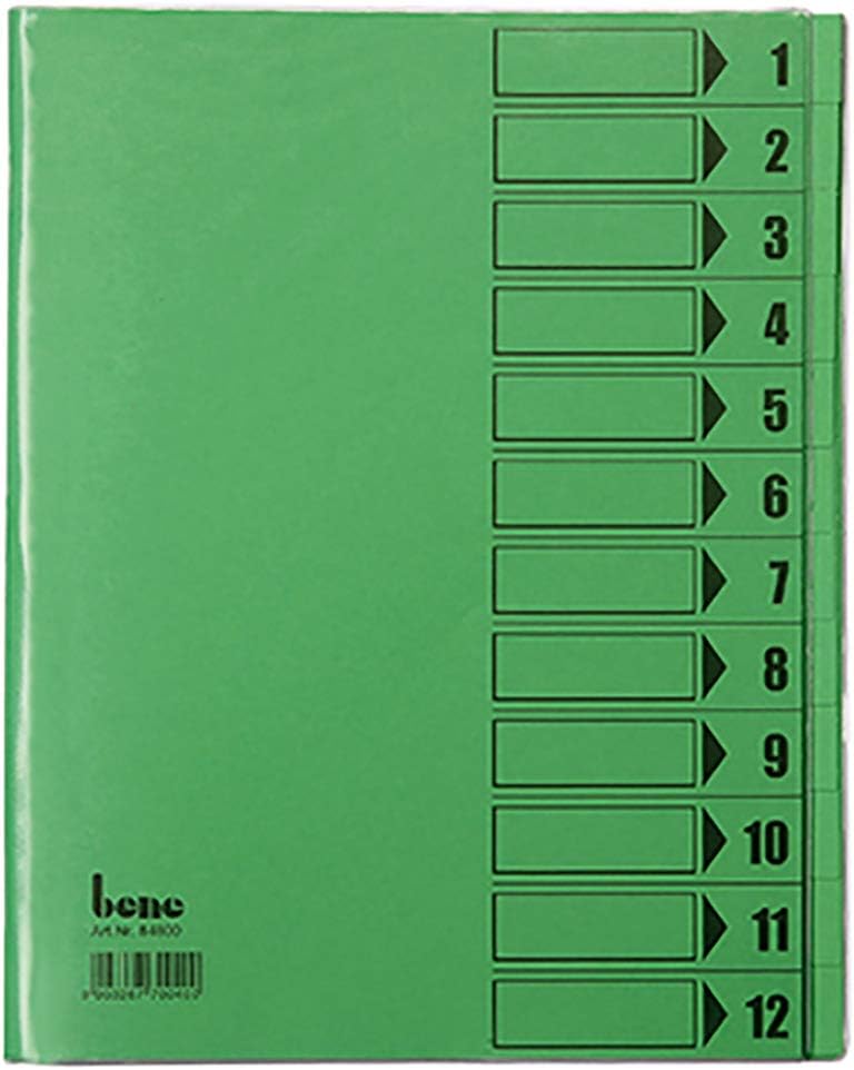 Bene 84800 File Organiser A4 Green