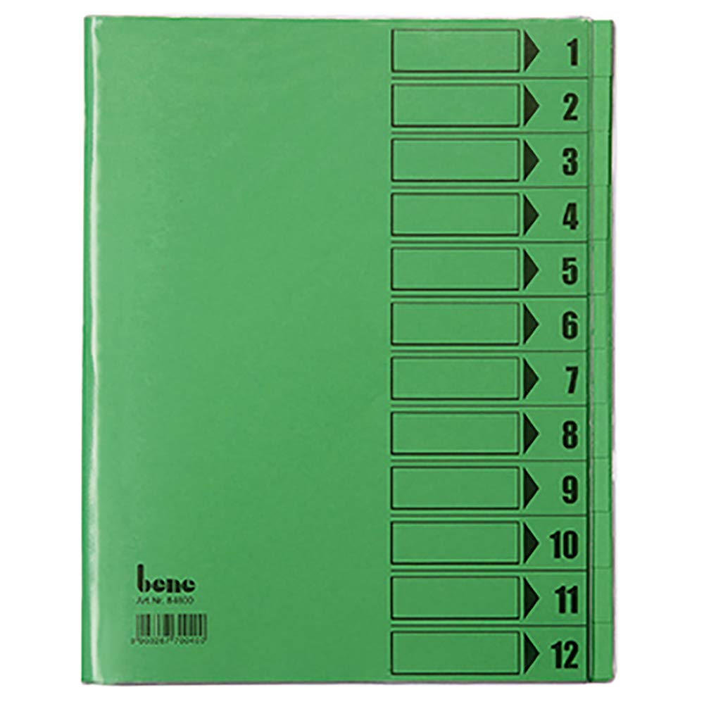 Bene 84800 File Organiser A4 Green