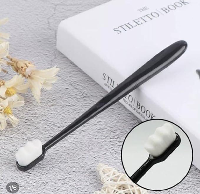 Image of Extra Soft Tooth Brushes For Adults Ultra Soft-Bristled Adult Toothbrush Micro Nano Soft Bristle Perfect For Kid Children Sensitive Teeth /Gum Person, Manual, (Multicolour) (2)