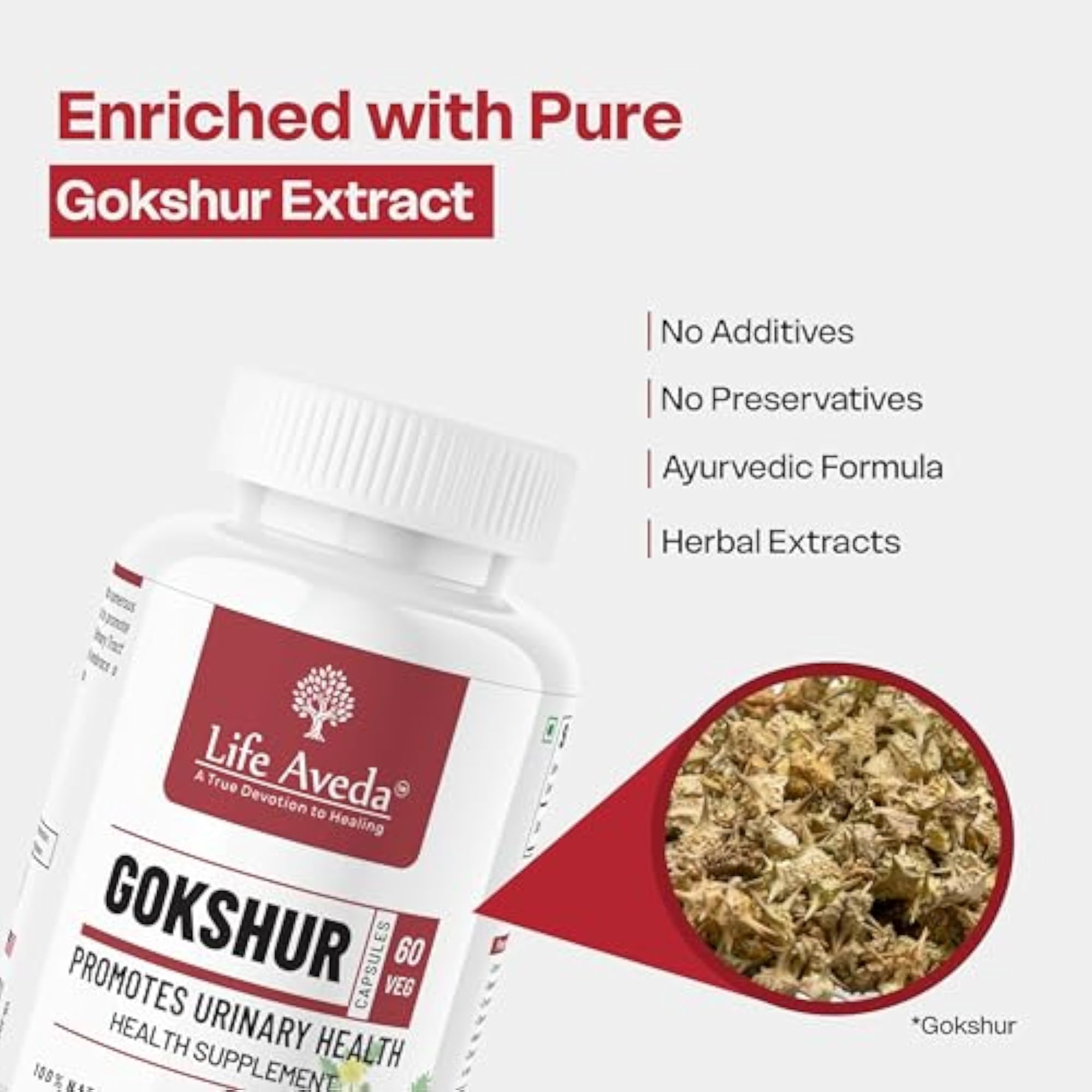 Gokshur (Tribulus Terrestris) Extract - 60 Veg Capsules