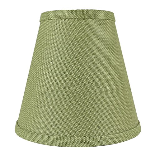 Urbanest Hardback Burlap Empire Lamp Shade 5-inch by 9-inch by 8.5-inch, Khaki Green, Spider Washer Fitter