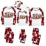 Weihnachtspyjama Familie Set, Winter Warm Hoodie Weihnachten Schlafanzug Damen Herren Kinder, Ugly Christmas Pyjama Hausanzug Nachthemd Weihnachts Kostüm Weihnachtspulli Weihnachtskleidung