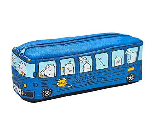 Toruiwa. Federmäppchen Teenager Federtasche Bus-Stil Mäppchen Schlampermäppchen School pencil case Cover