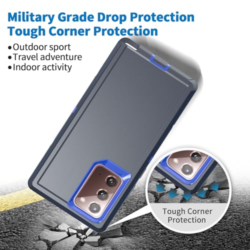 Coque Samsung Note 20 5G évite casse et réparations bleu - 6