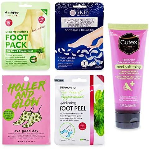 Foot Spa Kit - Foot Care Set includes Exfoliating Foot Pack, Foot Peel Mask, Heel Softening Cream | Foot Spa Sets for Women Gifts | Thinking of you | Gifts for Her | Mothers Day Gift | Stocking Filler Cover