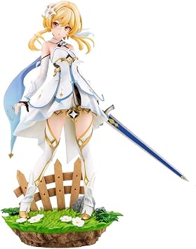 YLQANONG Lumine Figures, Game Cartoon Aether/Barbara Figure Statues PVC Anime Action Figurine 20CM/7.87IN
