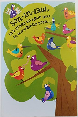 Happy Birthday Son-in-Law"Great to Have You in Our Family Tree" Cute Sweet Funny Humor Greeting Card