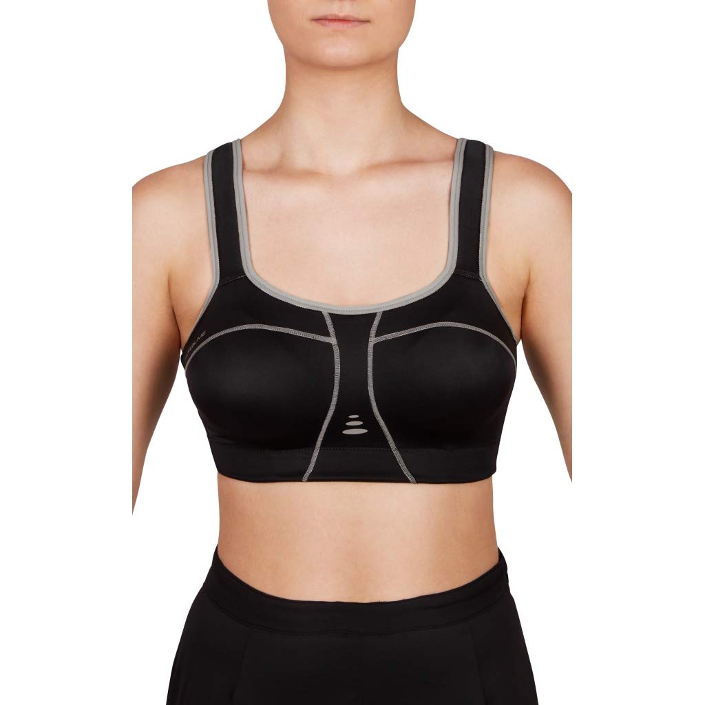 Pure Lime Sport BH Damen starker Halt | für Laufen & High-Impact Training | Gepolsterter sport BH für laufen & High-Impact Training | BH ideal für große brüste | Verstellbare Träger | Crossback
