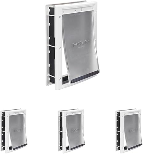 Miniatura 11 de Puerta para mascotas PetSafe de plástico - Fácil instalación para puertas de madera, PVC, metal y paneladas - Marco de plástico resistente a