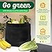 Simply Cool 50 Pack Black Reusable Eco-Friendly Grocery Shopping Bags 12.6