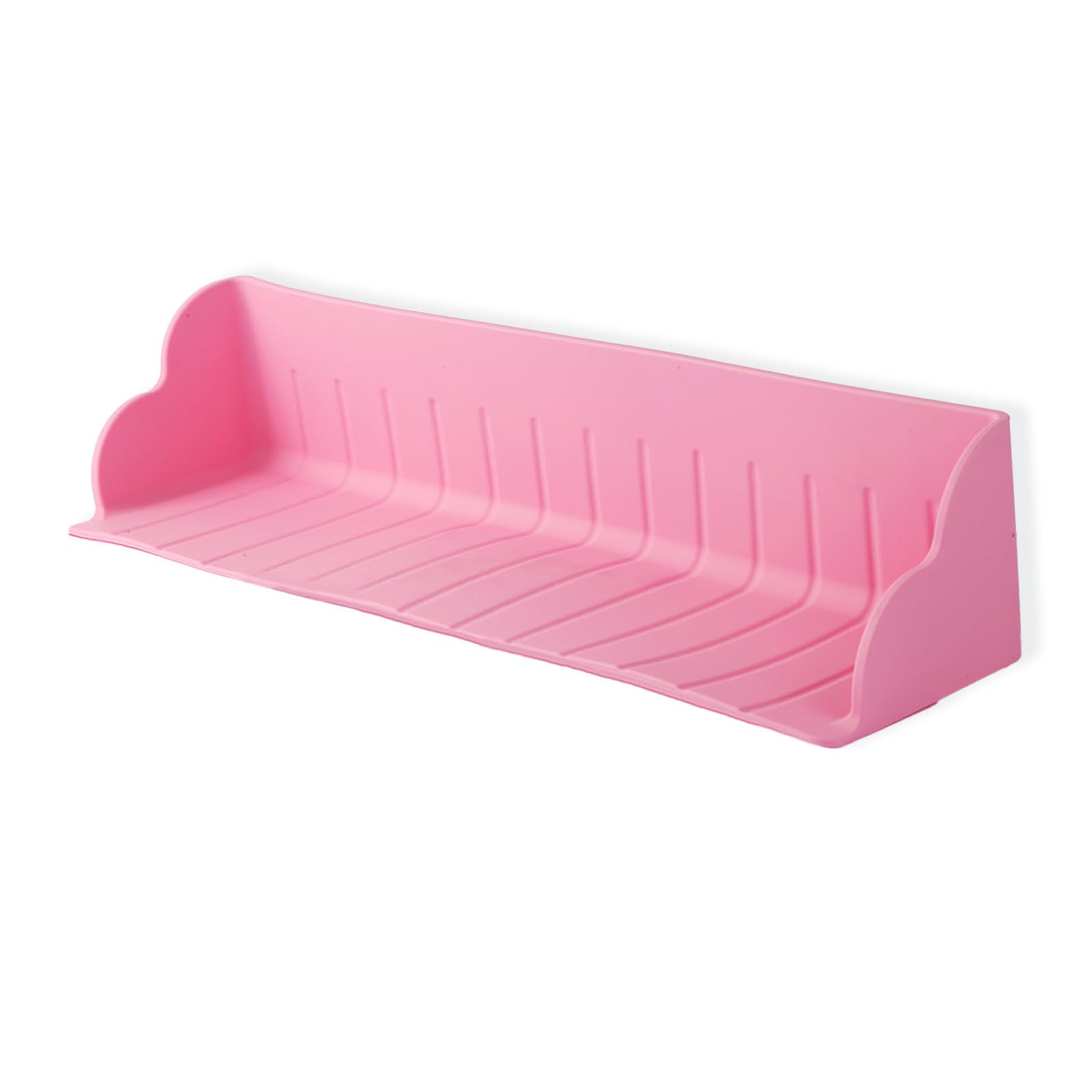 Bathtub Splash Guard, Silicone Bath Tray Spill-Proof Bath & Kitchen Sink Organizer Toy Storage Shelf Waterproof Barrier