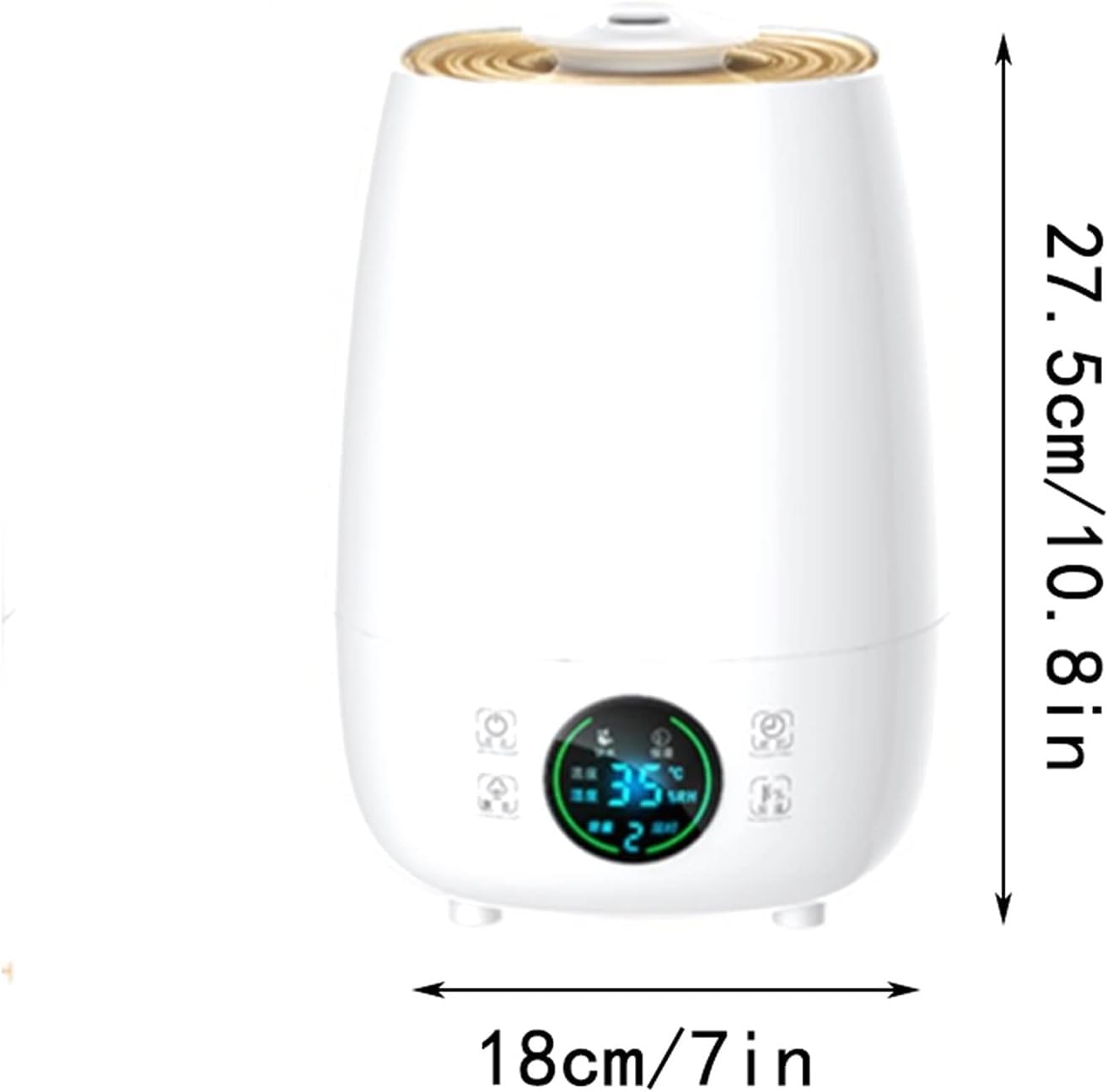 per Uso Domestico Umidificatori Umidificatore a Nebbia Fredda ad ultrasuoni: Dura Ore, Funzionamento Notturno silenziosissimo, Serbatoio Facile da riempire
