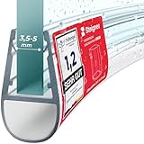 STEIGNER Duschdichtung, 100cm, Glasstärke 3,5/4/ 5 mm, Vorgebogene PVC Ersatzdichtung für Runddusche, UK06