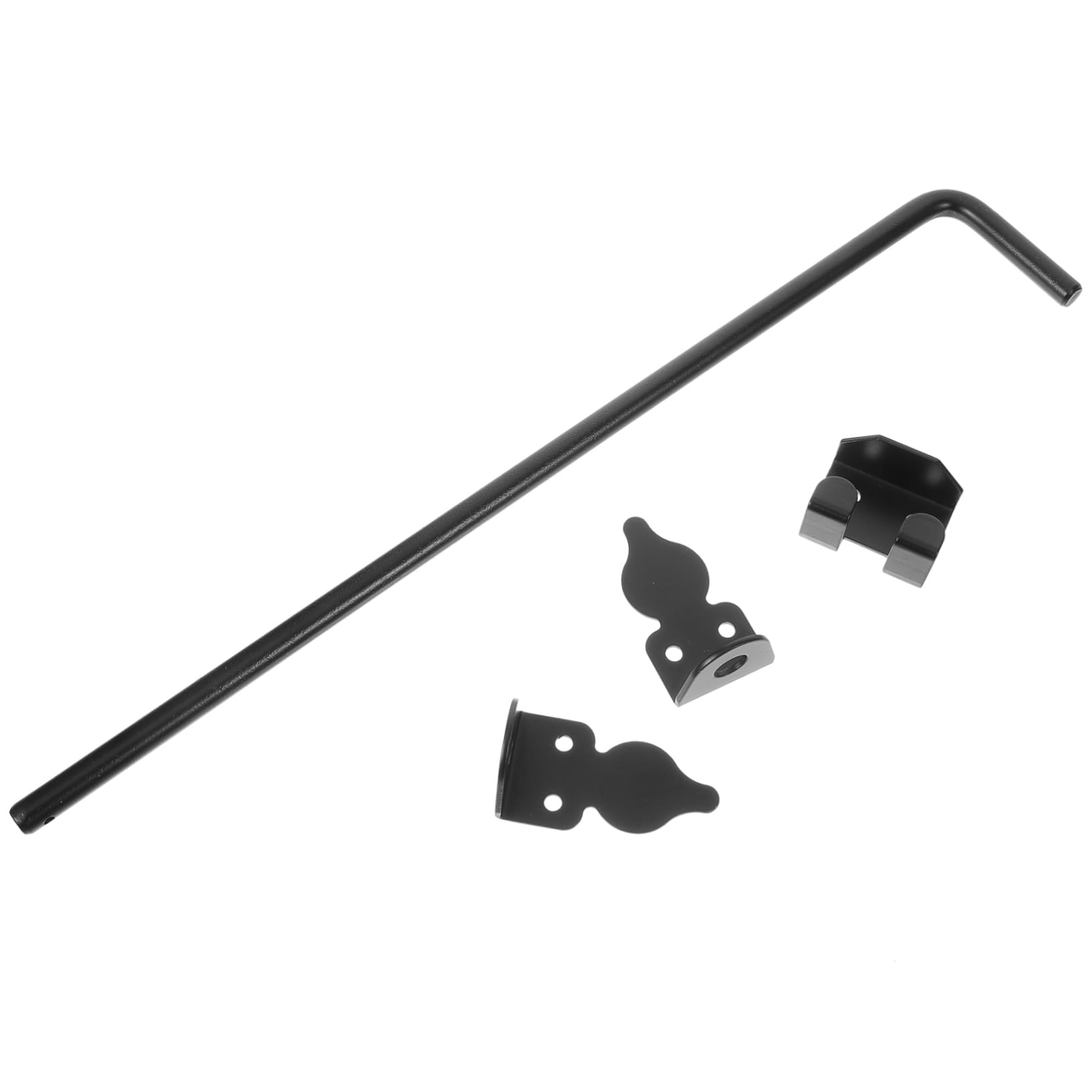 Pestillo Deslizante de Hierro Negro para Puerta Grande, Montaje Vertical