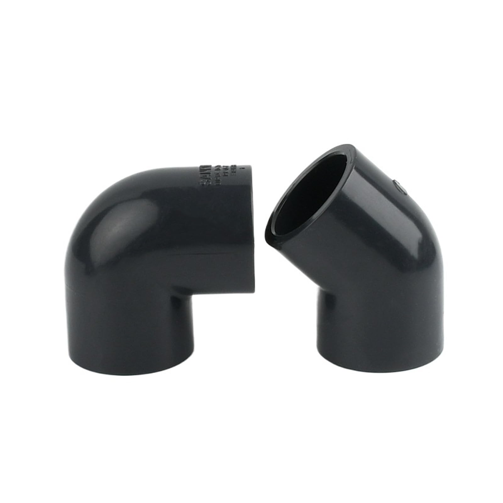 1Pc ID 20~63mm Grigio scuro UPVC Diretto Gomito a 90 Gradi Acquario Giardino Irrigazione Tee Tubo dell'acqua Raccordi di Giunzione Tubo in PVC Tappo terminale(Union,63mm)