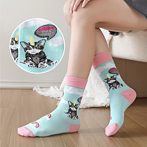 ZFSOCK Novelty Animal Cotton Cute Funny Socks Christmas for Ladies Pairs
