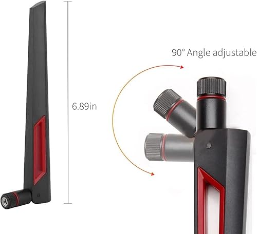 Miniatura 3 de CORONIR Antena de enrutador inalámbrico 8DBi compatible con ASUS AC68U AC88U AC66U con interfaz RP-SMA para ruta inalámbrica de doble frecuencia de
