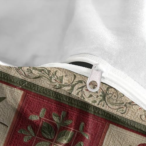 Housse de couette microfibre super douce à motif fleur 3D - 8