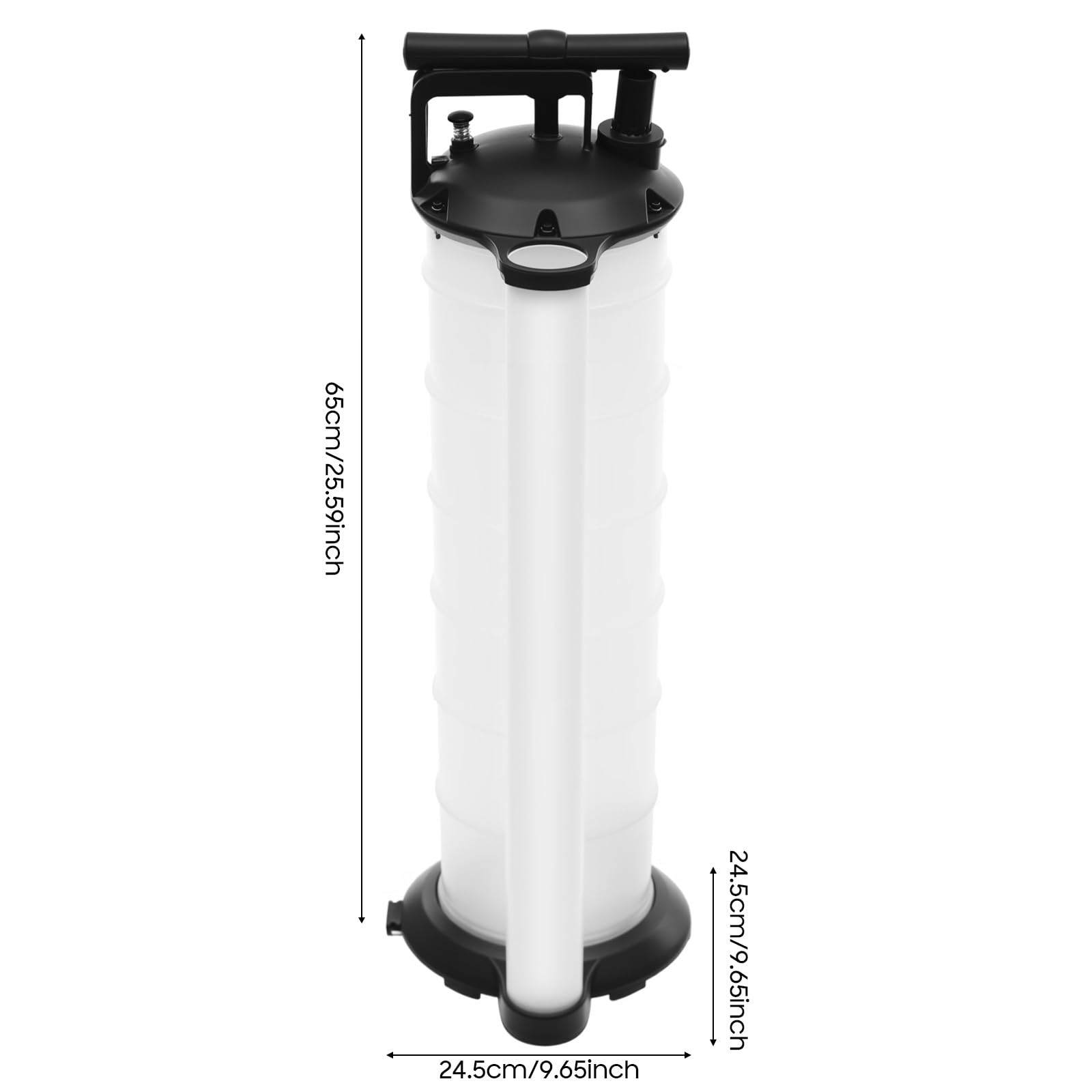 Bomba de extracción, 6,8 L, bomba de extracción de aceite manual con 4 mangueras 4 6 8 10 mm, aspirador de aceite para cortacésped, coches, motocicletas
