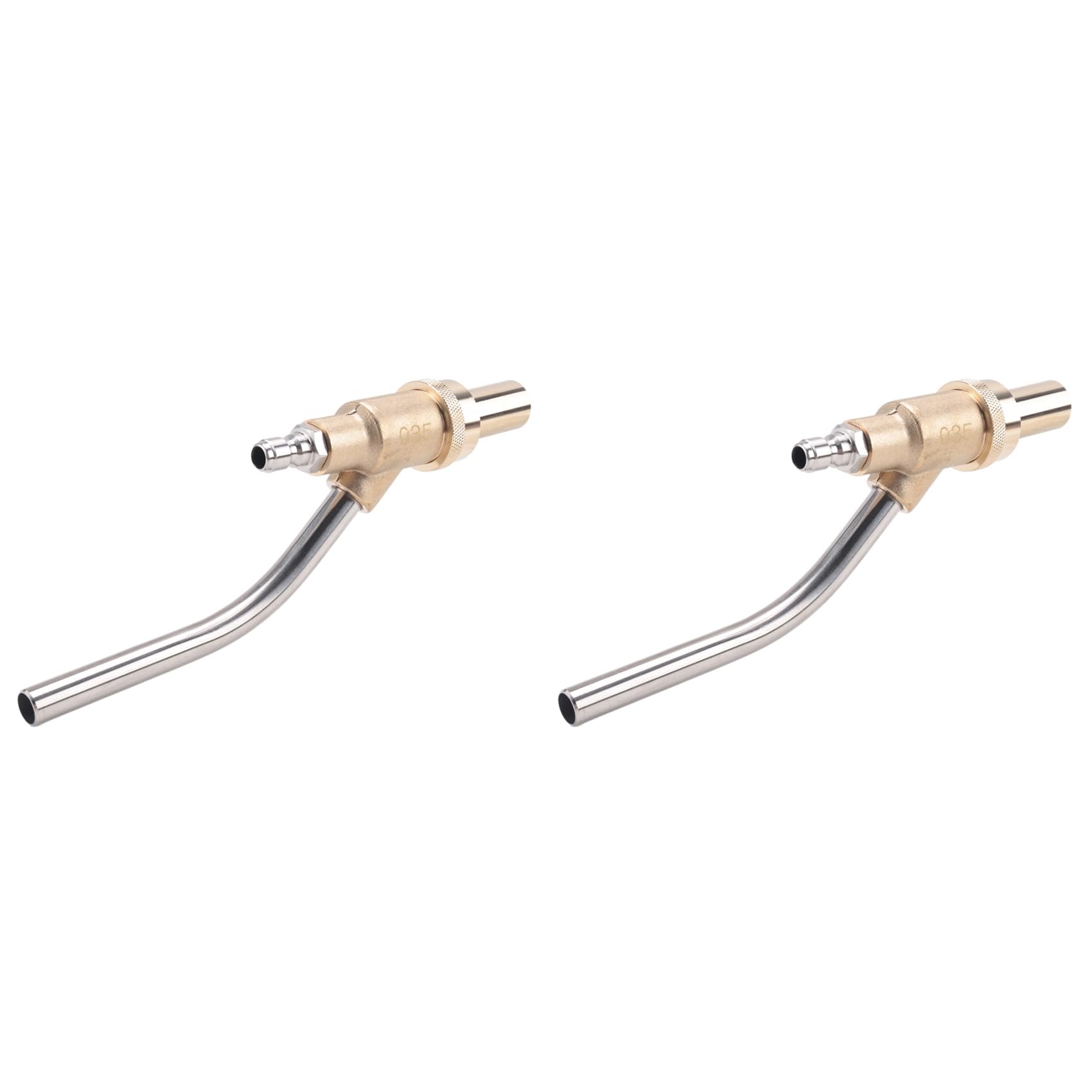 Jnchdghwa Golden Industrial Sandblasting Tool Nozzle, Wet Sandblasting Tool Accessories-2Pcs