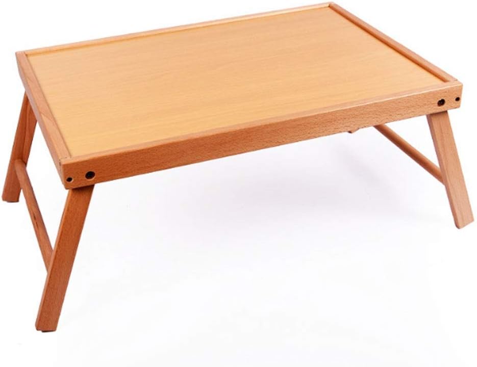 VejiA Foldable Laptop Table, Large Size Laptop Tray Desk Foldable Bed Table Tray, Breakfast Serving Tray Gaming Writing 4 Leg Locks