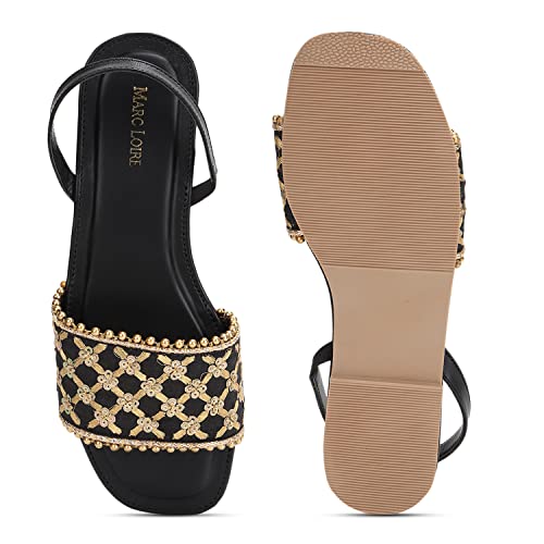 Image of Marc Loire Women Soft Comfortable Embellished Flats