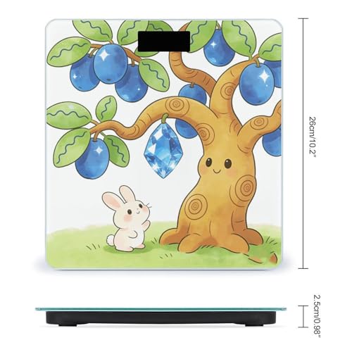 Báscula digital de baño Gemstone Blue Apricot Tree 180kg miniatura 2