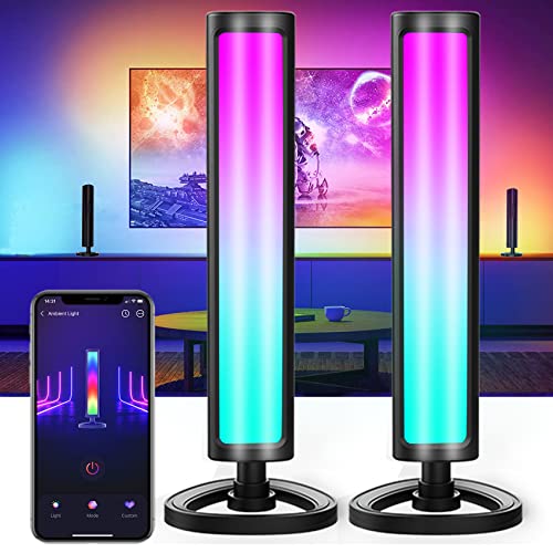Smart LED Light Bars,Light Bar for Room 16 Million Colors RGB Light Bar with Scene Modes and Music Modes, Smart Light Bar with APP, LED Light Bar for Room, Movies, PC, TV, Gaming Setup Room-2PCS Smart LED Light Bars,Light Bar for Room 16 Million Colors RGB Light Bar with Scene Modes and Music Modes, Smart Light Bar with APP, LED Light Bar for Room, Movies, PC, TV, Gaming Setup Room-2PCS