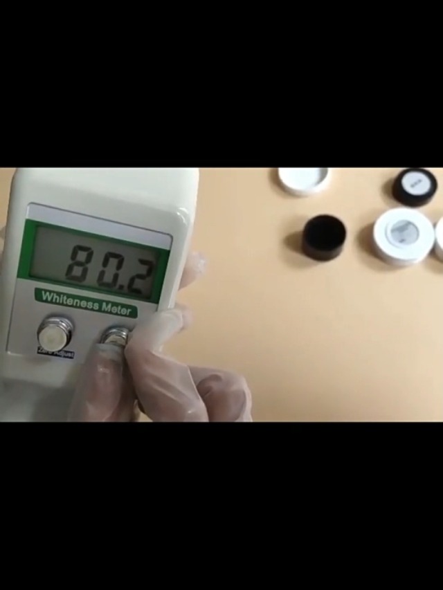 Image of Portable Digital Whiteness Meter for Textile /Paper /Plastic - R457 Blue Light Measurement, 0-199 Range with LCD Display, Battery & Adapter Powered (WSB-1)